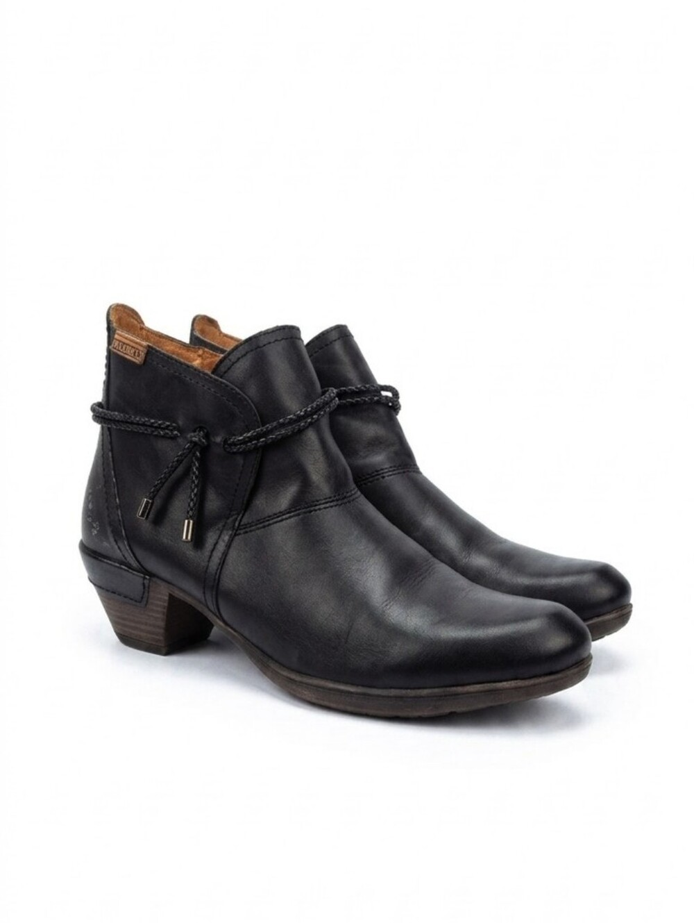 Pikolinos Rotterdam black Clafskin Leather Women's Ankle Boots Size EU 40-US 9